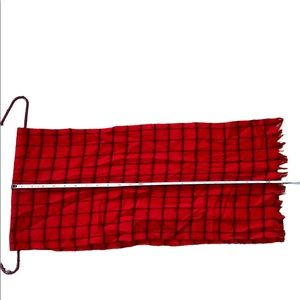 Red Checkered Scarf